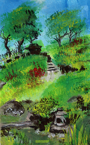 Painting: Respite in Nara