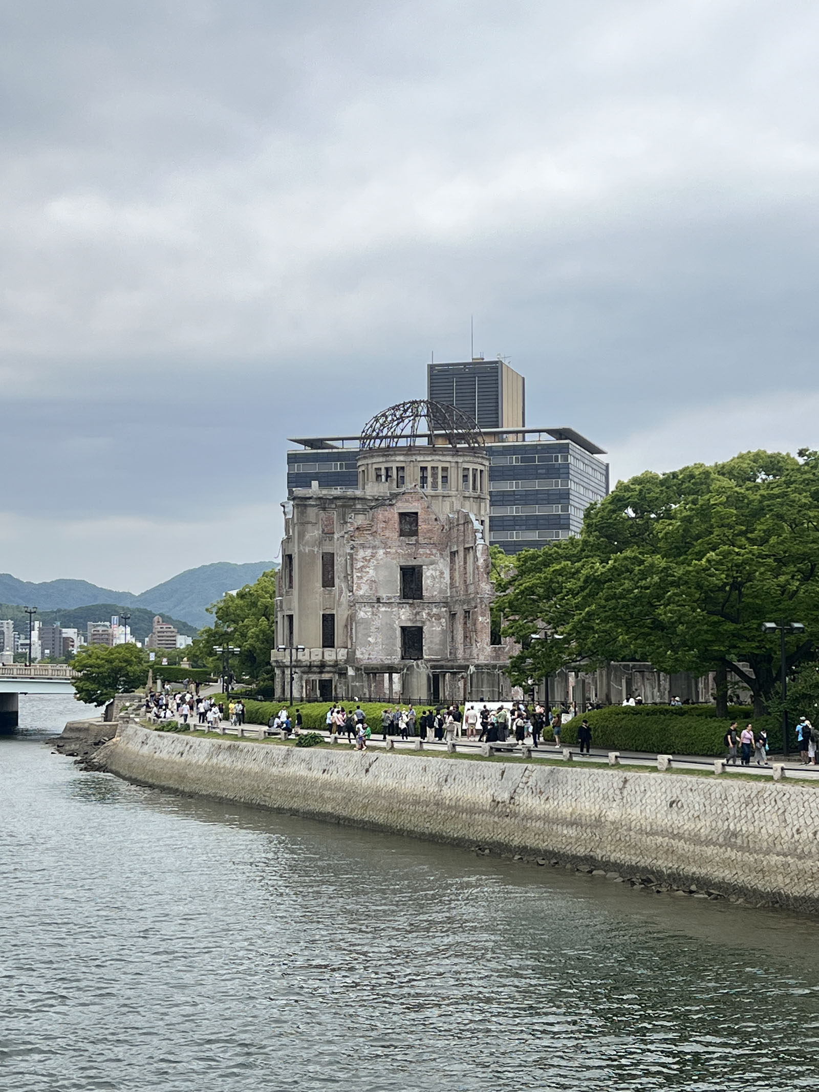 Atomic Bomb Dome as seen from boat, Hiroshima