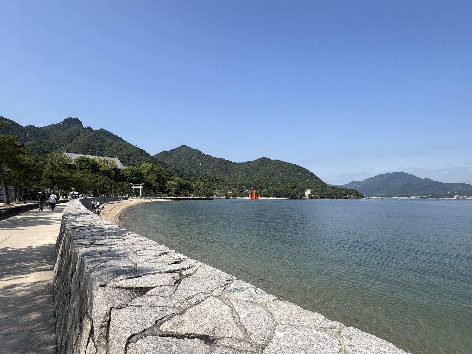 Path leading toward Itsukushima Shrine, Miyajima